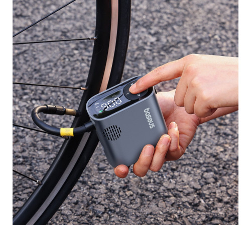 Автомобільний насос Baseus PrimeTrip Series Portable Bike Pump Cosmic Black (C11169000121-00)