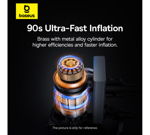 Автомобільний насос Baseus PrimeTrip Series Portable Bike Pump Cosmic Black (C11169000121-00)