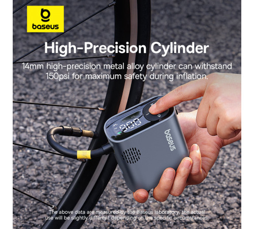 Автомобільний насос Baseus PrimeTrip Series Portable Bike Pump Cosmic Black (C11169000121-00)