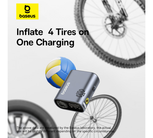 Автомобільний насос Baseus PrimeTrip Series Portable Bike Pump Cosmic Black (C11169000121-00)