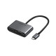 USB-хаб UGREEN USB-C to HDMI + VGA +USB 3.0 Adapter with PD (Space Gray) (UGR-50505)