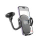 Автотримач для телефона HOCO H10 General car holder(windshield) Black (6931474791580)