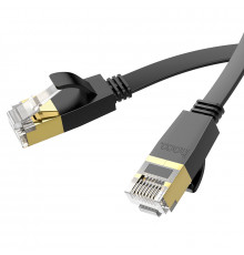 Мережевий кабель HOCO US07 General pure copper flat network cable(L=1M) Black (6931474780683)