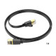 Мережевий кабель HOCO US07 General pure copper flat network cable(L=1M) Black (6931474780683)