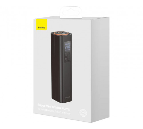Автомобільний насос Baseus Super Mini Inflator Pump Black (CRCQ000001)
