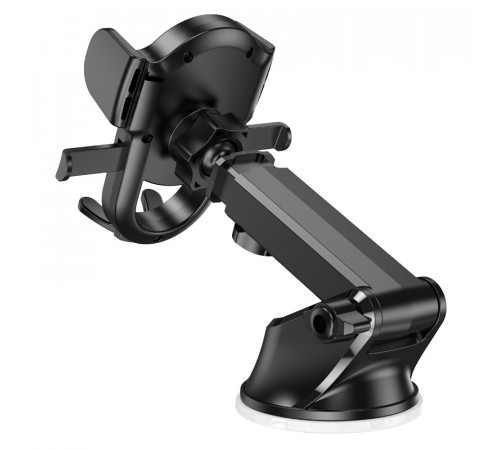 Автотримач для телефона HOCO H5 Integrity one-key car holder(center console) Black (6931474790934)