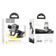 Автотримач для телефона HOCO H5 Integrity one-key car holder(center console) Black (6931474790934)