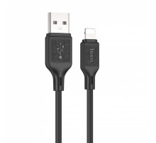 Кабель HOCO X90 Cool silicone charging data cable for iP Black (6931474788405)