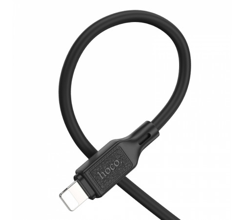 Кабель HOCO X90 Cool silicone charging data cable for iP Black (6931474788405)