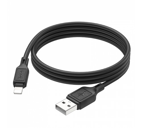 Кабель HOCO X90 Cool silicone charging data cable for iP Black (6931474788405)