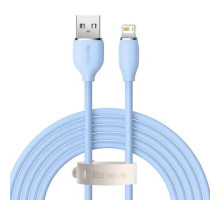 Кабель Baseus Jelly Liquid Silica Gel Fast Charging Data Cable USB to iP 2.4A 2m Blue (CAGD000103)
