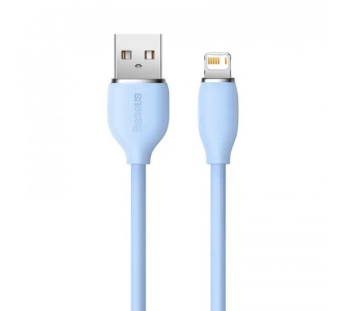 Кабель Baseus Jelly Liquid Silica Gel Fast Charging Data Cable USB to iP 2.4A 2m Blue (CAGD000103)