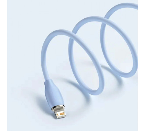 Кабель Baseus Jelly Liquid Silica Gel Fast Charging Data Cable USB to iP 2.4A 2m Blue (CAGD000103)