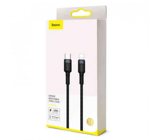 Кабель Baseus Cafule Cable Type-C to iP PD 20W 1m Red+Black (CATLKLF-91)