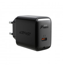 Мережевий зарядний пристрій ACEFAST A1 PD20W single USB-C charger Black (6974316280033)