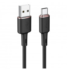 Кабель ACEFAST C2-04 USB to Type-C 3A, 1.2m, silicone, zinc connectors, Black (6974316280767)