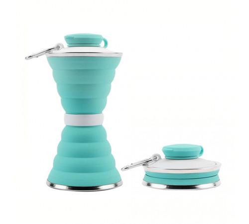 Силиконовая бутылка складная folding travel water cup 9588 (100)