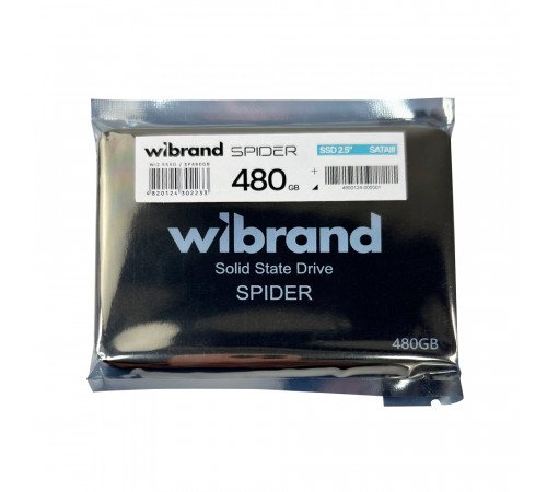 Накопичувач SSD Wibrand Spider 480GB 2.5" 7mm SATAIII Bulk (WI2.5SSD/SP480GB)