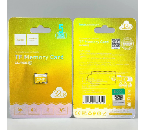 Карта пам'яті Hoco 32Gb 10 Class 90Mb-s (без адаптера)