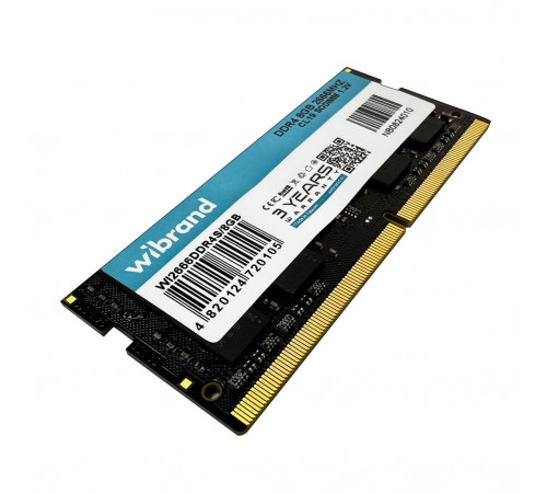 Оперативна пам'ять DDR4 Wibrand 8GB 2666MHz CL19 SODIMM (WI2666DDR4S/8GB)