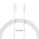 Кабель Baseus Superior Series Fast Charging Data Cable USB to Type-C 100W 1.5m Moon White (P10320102214-02)