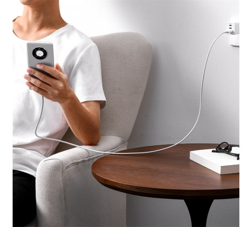 Кабель Baseus Superior Series Fast Charging Data Cable USB to Type-C 100W 1.5m Moon White (P10320102214-02)