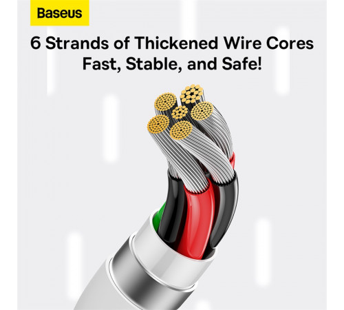 Кабель Baseus Superior Series Fast Charging Data Cable USB to Type-C 100W 1.5m Moon White (P10320102214-02)