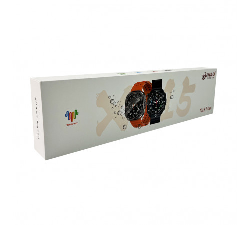 Смарт-годинник W&O X15 Max 38mm. 330 mAh. Amoled+IP67 Orange (WOX15MOr)