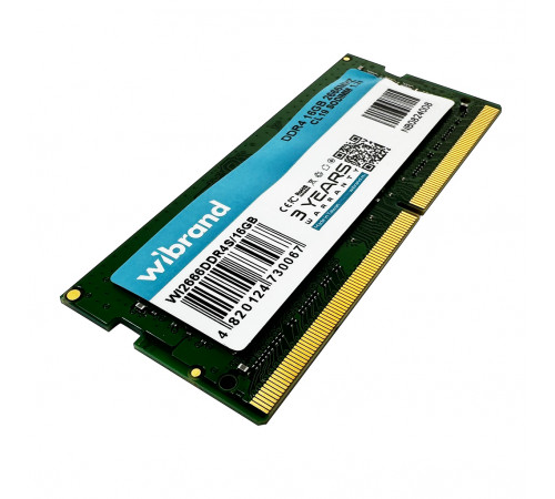 Оперативна пам'ять DDR4 Wibrand 16GB 2666MHz CL19 SODIMM (WI2666DDR4S/16GB)