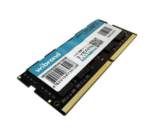 Оперативна пам'ять DDR4 Wibrand 16GB 3200MHz CL22 SODIMM (WI3200DDR4S/16GB)