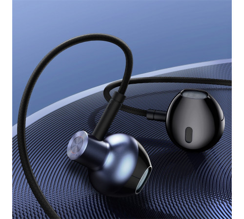 Навушники дротові Baseus Encok H19 (3.5mm) Black (NGH19-01)