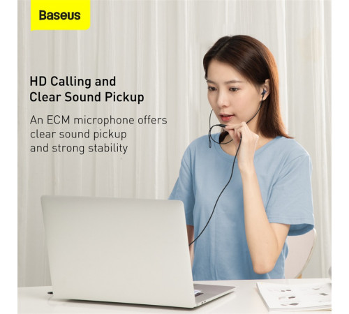 Навушники дротові Baseus Encok H19 (3.5mm) Black (NGH19-01)