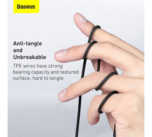 Навушники дротові Baseus Encok H19 (3.5mm) Black (NGH19-01)