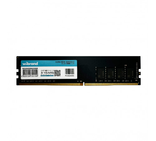 Оперативна пам'ять DDR4 Wibrand 8GB 3200MHz CL22 DIMM (WI3200DDR4D/8GB)