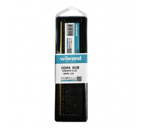Оперативна пам'ять DDR4 Wibrand 8GB 3200MHz CL22 DIMM (WI3200DDR4D/8GB)