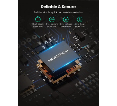 Зовнішня кишеня для накопичувача UGREEN CM321 USB-A to 2.5-Inch SATA Converter 50cm (UGR-70609) (UGR-70609)