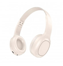 Бездротові накладні навушники HOCO W46 Charm BT headset Milky White (6942007601702)