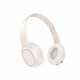 Бездротові накладні навушники HOCO W46 Charm BT headset Milky White (6942007601702)