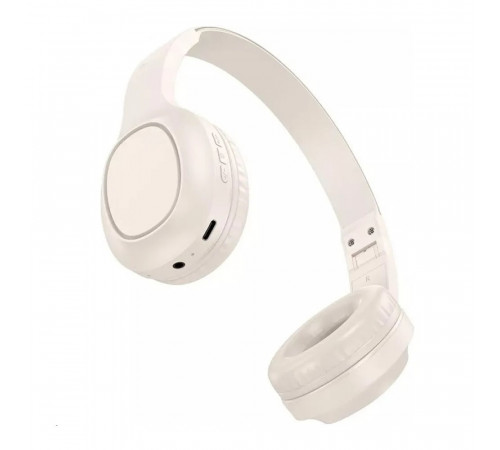 Бездротові накладні навушники HOCO W46 Charm BT headset Milky White (6942007601702)