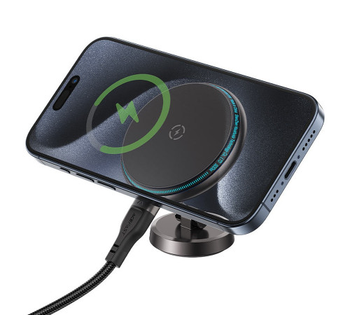 Автотримач для телефона з БЗП ACEFAST D30 magnetic folding wireless charging car holder Black (6974316283089)