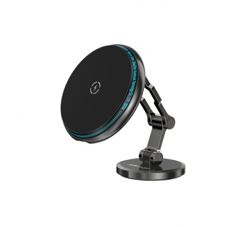 Автотримач для телефона з БЗП ACEFAST D30 magnetic folding wireless charging car holder Black (6974316283089)