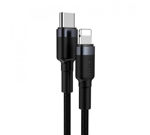 Кабель Baseus Cafule Cable Type-C to iP PD 20W 1m Gray+Black (CATLKLF-G1)