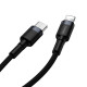 Кабель Baseus Cafule Cable Type-C to iP PD 20W 1m Gray+Black (CATLKLF-G1)