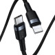 Кабель Baseus Cafule Cable Type-C to iP PD 20W 1m Gray+Black (CATLKLF-G1)