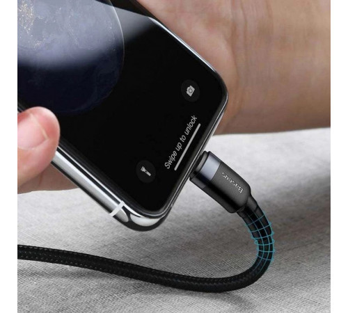 Кабель Baseus Cafule Cable Type-C to iP PD 20W 1m Gray+Black (CATLKLF-G1)