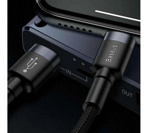 Кабель Baseus Cafule Cable Type-C to iP PD 20W 1m Gray+Black (CATLKLF-G1)