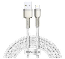 Кабель Baseus Cafule Series Metal Data Cable USB to IP 2.4A 1m White (CALJK-A02)