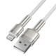 Кабель Baseus Cafule Series Metal Data Cable USB to IP 2.4A 1m White (CALJK-A02)