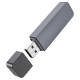 Кардрідер HOCO HB45 Spirit 2-in-1 USB 2.0 card reader Metal Gray (6942007620499)