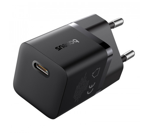 Мережевий зарядний пристрій Baseus GaN5 Fast Charger (mini) 1C 25W EU Cluster Black (P10110909113-00)